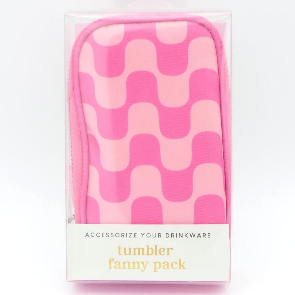 Tumbler Fanny Pack Go Hands Free Holds Phone  Wallet Cards and More! Pink